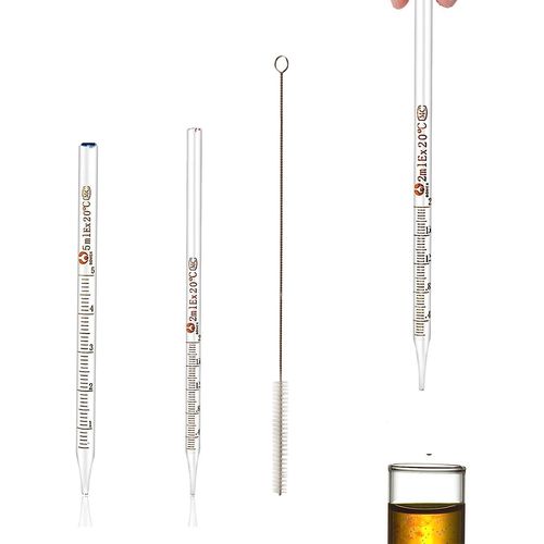 Haifu Pipettes en Verre, Pipette Graduée,Pipettes Compte Gouttes