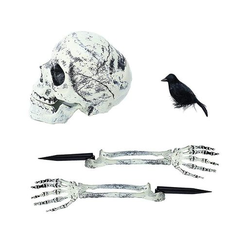 Halloween Raliste Crne Tte Squelette Main Humaine Bras Pour Halloween Party Maison Jardin Jardin Dcor