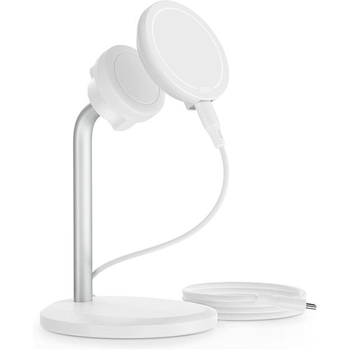 Halolock Chargeur Sans Fil Shift, Support Compatible Avec Magsafe, 2 Modes De Charge, Socle De Charge Rapide Amovible, Compatible Avec Iphone Srie 15/14/13/12 Sans Coques Et Coque[Ind6171287]