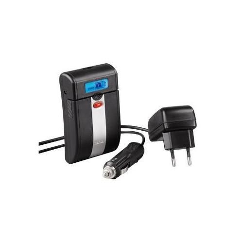 HAMA-Chargeur universel Delta Ovum LCD pour batteries Li-Ion et accus AA/AAA