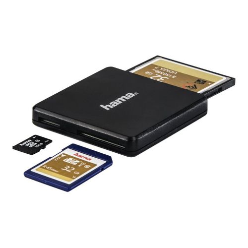 Hama USB 3.0 Multi-Card Reader - Lecteur de carte (CF I, SD, microSD, MMCplus, SDHC, microSDHC, SDXC, microSDXC)