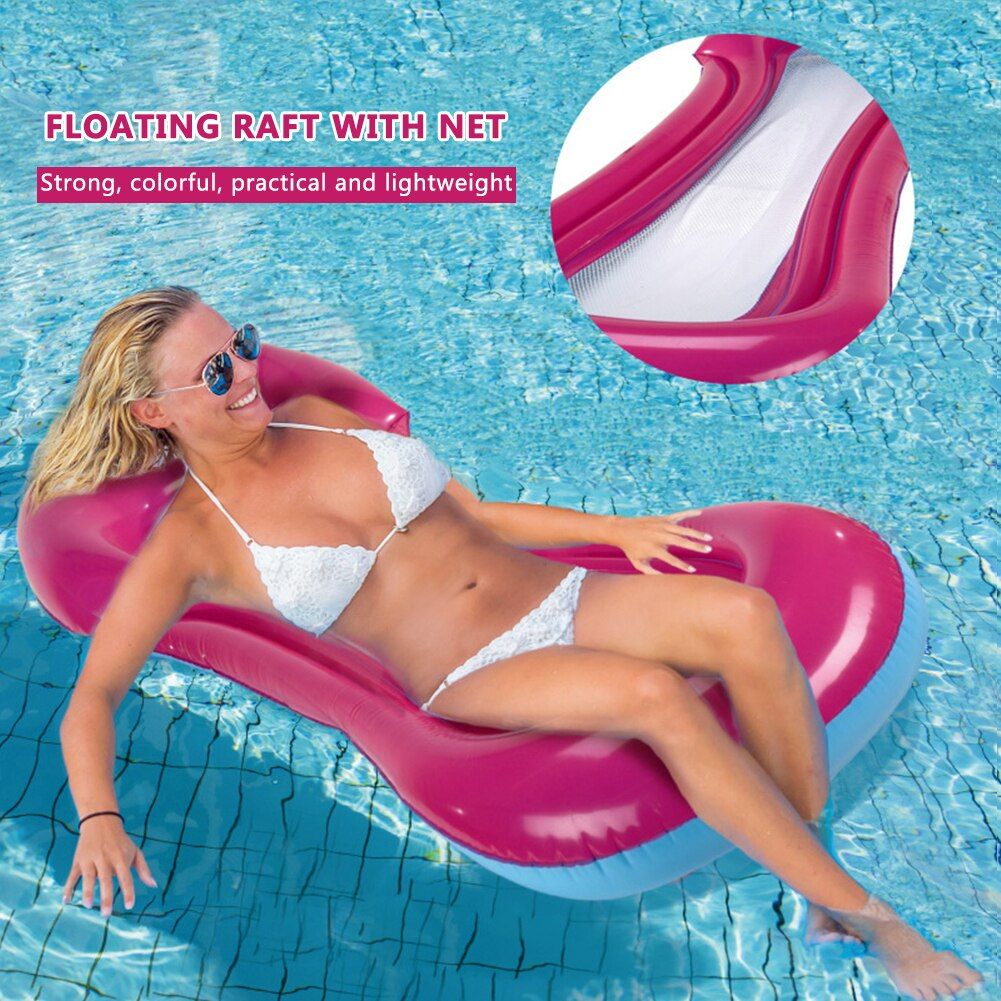 Hamac Flottant Gonflable Et Inclinable, Matelas De Bain Pour La Mer, Anneau De Natation, Piscine, Jouet De Fte
