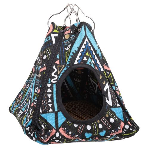 Hamac Suspendu Double Face Pour Hamster, Tapis Doux Pour Petits Animaux, Tente Suspendue Avec Trou Pour Hamster, Cochon D'inde, Furet, Rat, 20 X 20 X 22 Cm