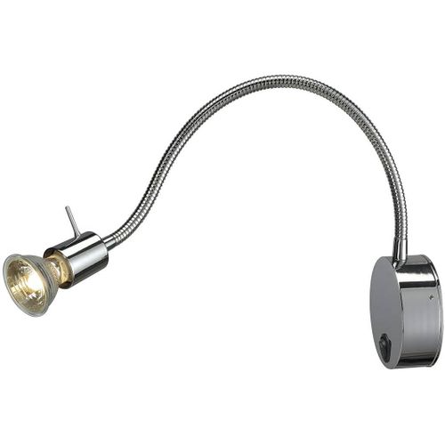 Hamiltion-146692 Applique clairage D'intrieur, Lampe En Saillie Murale, Projecteur Plafond/Gu10 50w, Aluminium, Gu10, Dio Flex Plate Qpar5150w Chrom, 40 X 3.8 X 3.5 Cm