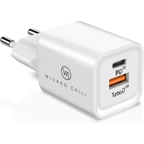 Hamiltion-33w Dual Usb Chargeur Avec Usb-C Pd Pps Qc4.0+ Universal Gan Charger, Chargeur Rapide Compatible Avec Magsafe-Charger, Iphone 14, 13, 12, 11 (Pro, Max, Plus, Mini) Et Apple Watch Ultra