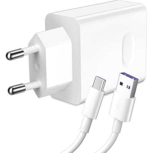 Hamiltion-40w Chargeur Usb Et Cble Pour Honor 70 Lite 200 Lite, Charge Rapide Supercharge Adaptateur Chargeur Avec Cble Type C 1m Pour Honor 90 200 Smart 30 Pro 20 Magic6 Lite Magic2 Huawei Mate 40