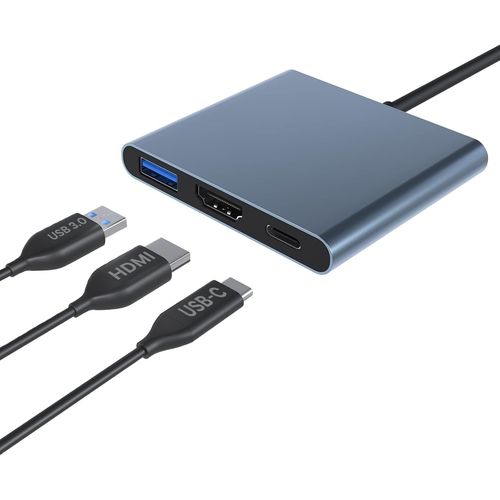 Hamiltion-Adaptateur Hdmi Type C Hub Adaptateur Hdmi Usb C Vers Hdmi Adaptateur Usb 3.1/3.0 Port De Charge Convertisseur Compatible Avec Macbook Pro, Iphone 16/15, Samsung Galaxy S24/S23/S22/S21