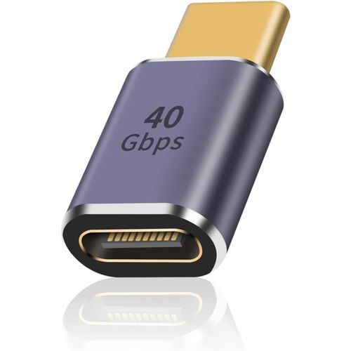 Hamiltion-Adaptateur Usb C 40Gbps,Adaptateur Usb Mle Vers Usb C Femelle Prend En Charge La Charge Rapide 8K@60Hz Et 100W, Compatible Avec Thunderbolt 3/4 Et Avec Les Appareils D'Interface Usb De Typ