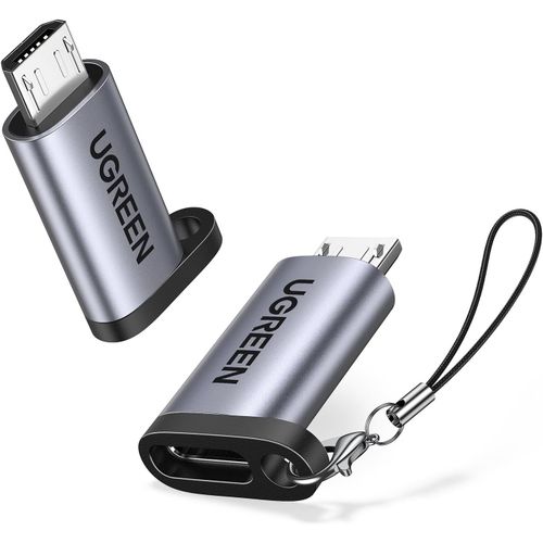 Hamiltion-Adaptateur Usb C Vers Micro Usb Lot De 2 Adaptateur Type C Femelle Vers Micro Usb Mle Pour Galaxy S7 Edge S6 J6 Plus J3 J5 J7, Huawei P Smart Y6, Redmi Note 6 Pro, Osmo Pocket