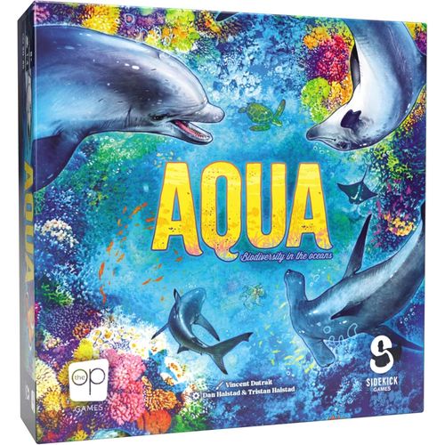 Hamiltion-Aqua Board Game | Art By Vincent Dutrait | Fun Strategy Game For Adults And Family | Thematic Oceanic Tile Placement Game | Ages 8 And Up | 1-4 Players | 30-45+ Min Playtime | Made By Sidek