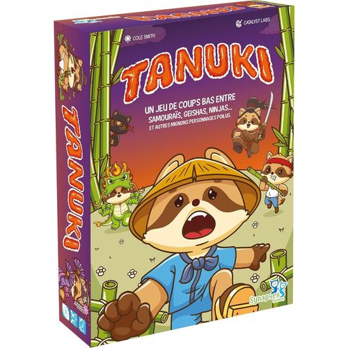 Hamiltion-Asmodee-Tanuki-Jeu De Socit Pour Enfants Ds 7 Ans-Jeu De Cartes-Crez Le Jardin De Bambous Le + Prospre Avec Geishas, Ninjas,Samouras-3  6 Joueurs-20 Minen Franais -