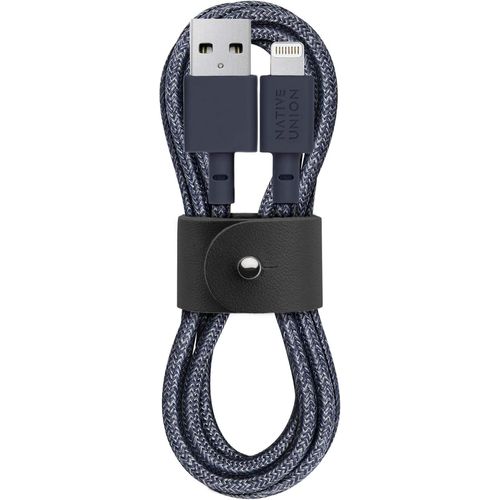 Hamiltion-Belt Cble Usb-A Vers Lightning-Cble Renforc Ultra-Rsistant 4 [Certifi Mfi] Compatible Avec Iphone 14, Iphone 13 Et Versions Antrieures (Indigo)