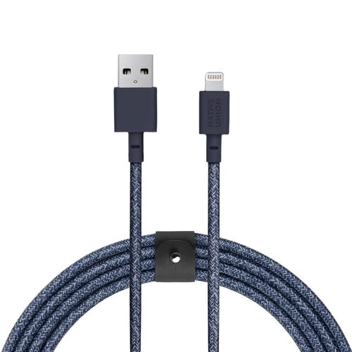 Hamiltion-Belt Cble Xl Usb-A Vers Lightning-Cble Renforc Ultra-Rsistant 10 [Certifi Mfi] Compatible Avec Iphone 14, Iphone 13 Et Versions Antrieures (Indigo)