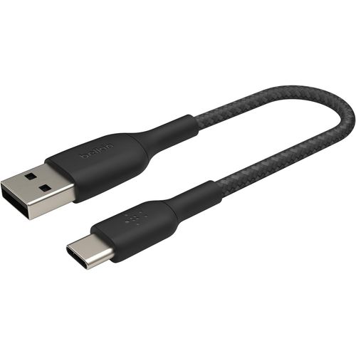 Hamiltion-Boostcharge Cble Usb-C  Gaine Tresse, Cble De Recharge Usb-C Vers Usb-A, Cble Usb Type-C Pour Iphone 15, Plus, Pro, Pro Max, Samsung Galaxy S24, Ipad Pro, Google Pixel, Etc., 15 Cm, No