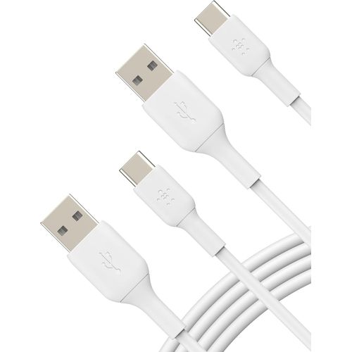 Hamiltion-Boostcharge Cble Usb-C, Cble De Recharge Usb-C Vers Usb-A, Cble Usb Type-C, Cable Usb C Pour Iphone 16, Iphone 15, Samsung Galaxy S24, S23, Ipad, Pixel, Etc., 1 M, Pack De 2, Blanc