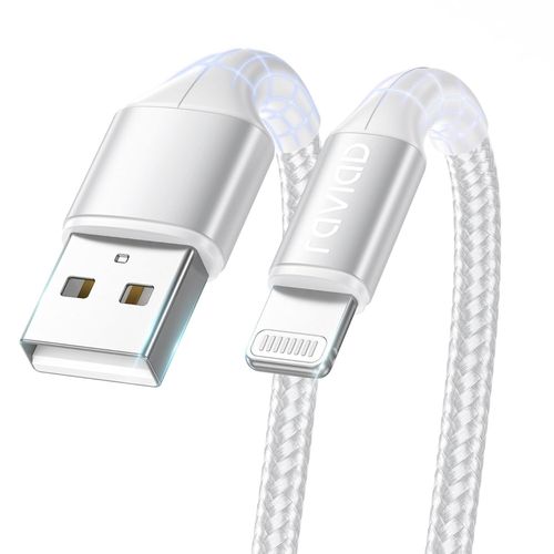 Hamiltion-Cble Iphone Chargeur Iphone 3m, [Certifi Mfi] Cble Lightning Nylon Tress Ultra Rsistant Charge Rapide Pour Iphone 13 12 11 Pro Max Mini Xr Xs X 8 7 6 Plus 6s 6 Se 5 5s 5c-Argent