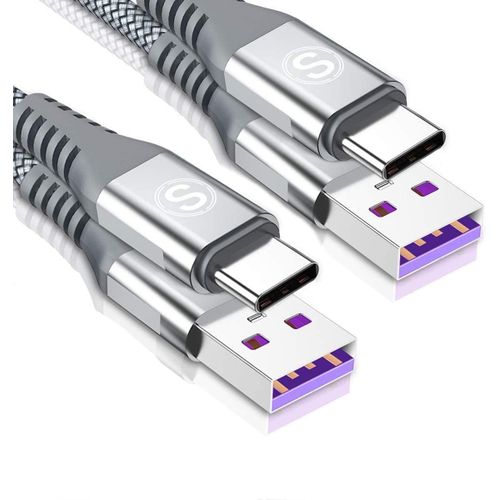Hamiltion-Cble Usb C 5 A Huawei [2 Pices 3M] Cble De Charge Rapide Huawei Pour Huawei P40 P30 P20 Lite Mate 40/30/20 Pro Mediapad M6 M5 Pro Nova4 Nova5 Pro, Huawei Supercharge