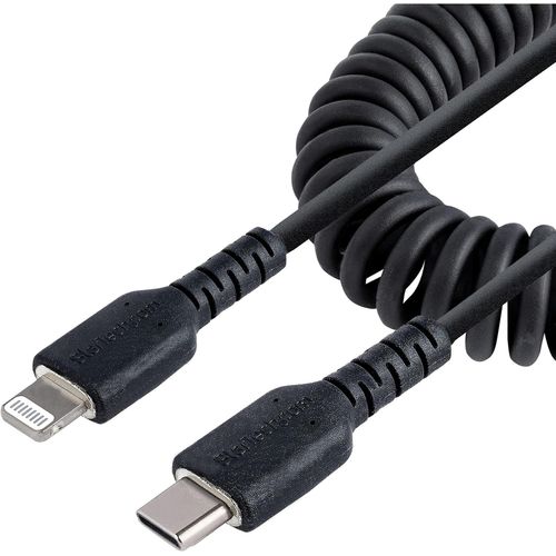 Hamiltion-Cble Usb-C Vers Lightning De 50Cm-Adaptateur Usb C Vers Lightning Noir Certifi Mfi, Gaine En Tpe-Cble Usb Type-C/Lightning-Chargeur Usb-C Vers Iphone (Rusb2Clt50Cmbc)