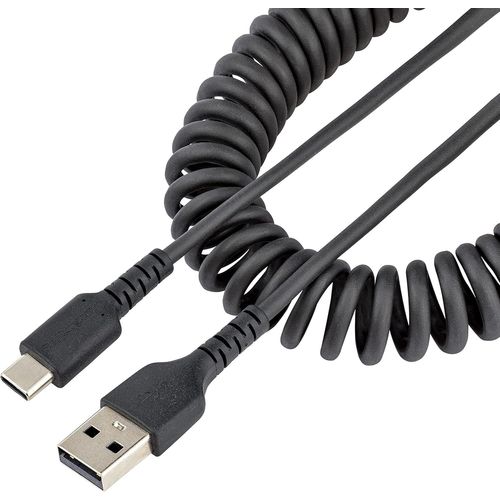 Hamiltion-Cble Usb Vers Usb-C De 1M-Cordon Usb Usb-C Enroul  Usage Intensif-Cble Usb-A Vers Usb-C En Fibre Aramide Robuste-Chargeur Usb-C M/M-Adaptateur Tb3 Noir (R2Acc-1M-Usb-Cable)