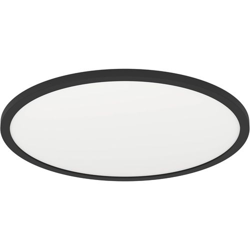 Hamiltion-Connect.Z Plafonnier Led Connect Rovito-Z,  42 Cm, Lampe De Plafond Contrlable Par Appli Et Commande Vocale Alexa, Blanc Chaud-Froid, Rtro-clairage Rgb, Dimmable, Noir