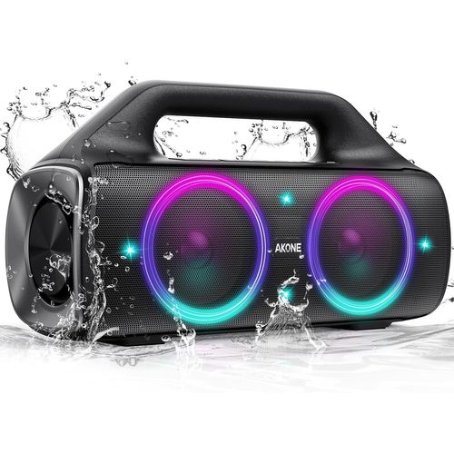 Hamiltion-Enceinte Bluetooth Portable Bt5,3 Haut-Parleur Bluetooth Puissante Sans Fil 80W Avec Lumire Led, Super Basses, 20H, Haut-Parleur Bluetooth tanche Ip67, Pour Ftes/Camping/Extrieur