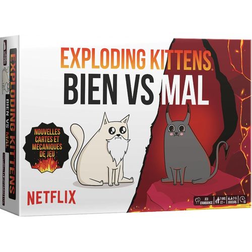 Hamiltion-Exploding Kittens : Bien Vs Mal-Jeux De Socit-Jeux De Cartes-Jeux D'ambiance-Jeux Famille Et Enfant  Partir De 7 Ans-2  5 Joueurs-Version Franaise