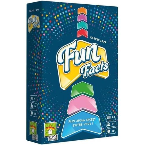 Hamiltion-Fun Facts-Jeu D'ambiance Simple Et Amusant-Jeu De Socit Famille Et Enfants Ds 8 Ans-Fous Rires Garantis-Apprenez  Vous Connaitre-4  8 Joueurs-30 Min-En Franais