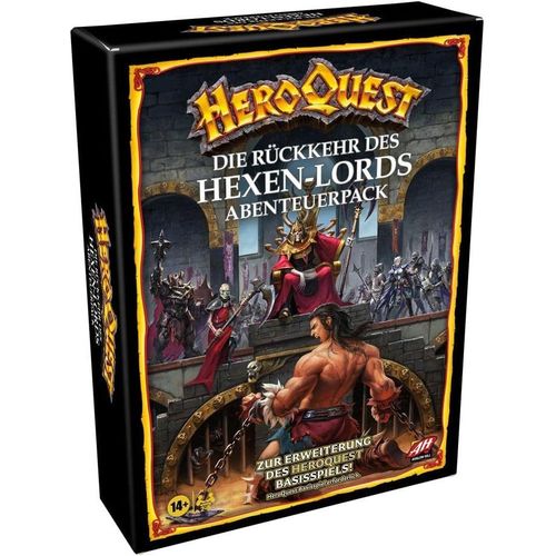 Hamiltion-Hasbro Pack Aventure Heroquest Le Retour Du Seigneur Des Sorcires, Jeu Dungeon Crawler  Partir De 14 Ans, Jeu De Base Heroquest Requis, Multicolore, Taille Unique, F4193800 (Allemand)