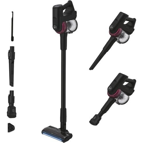 Hamiltion-Hf410H Aspirateur Balai Sans Fil, Puissant 42Aw De Puissance Continue, Lger, Ultra-Maniable Jusqu' 360 Pour Tous Types De Sols, Brosse Anti-Twist Avec clairage Led, Noir Magenta