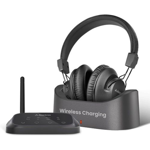 Hamiltion-Ht5009 Plus-Casque Tv Bluetooth Sans Fil Avec Base Rechargeable Pour Television, Transmetteur Audio, Station De Charge, Longue Porte, Faible Latence, Mode Voix Claire