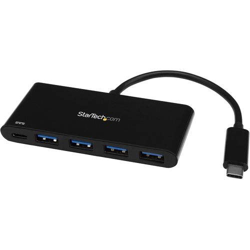 Hamiltion-Hub Usb-C  4 Ports Avec Power Delivery-Usb-C Vers 4X Usb-A-Usb 3.0-5Gbps (Hb30C4Afpd)