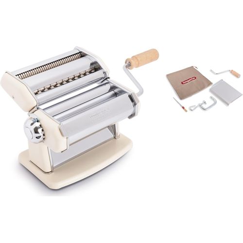 Hamiltion-Ipasta Ligne Classique. Machine  Ptes. 100% Fabriqu En Italie. Machine  Ptes Fraches En Acier. Laminoir Manuel Avec Manivelle. Cre Lasagnes, Tagliolini, Fettuccine. Crme.