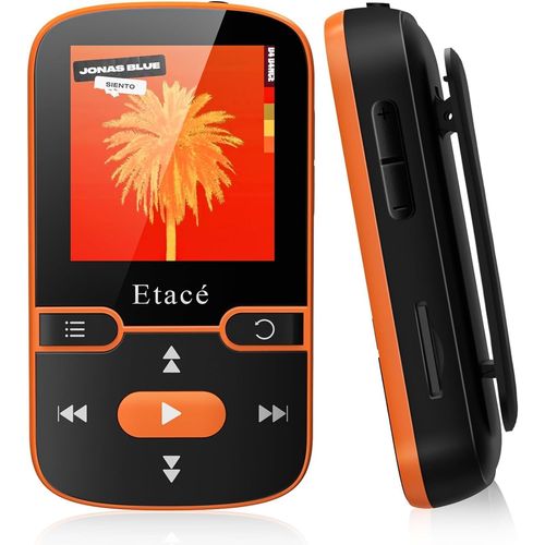 Hamiltion-Lecteur Mp3 Bluetooth 5.3, Lecteur De Musique De Sport Avec Mmoire Interne De 16 Go, Radio Fm, E-Book, Podomtre, Enregistrement Vocal Et Prise En Charge D'Une Carte Tf/Micro Sd Jusqu' 12