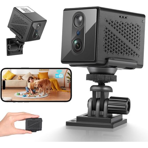 Hamiltion-Mini Camra De Surveillance Full Hd, Transmission En Direct, Application Mobile, Wi-Fi, Camra De Surveillance Intrieure, Dtecteur De Mouvement, Vision Nocturne, 100 Jours De Veille
