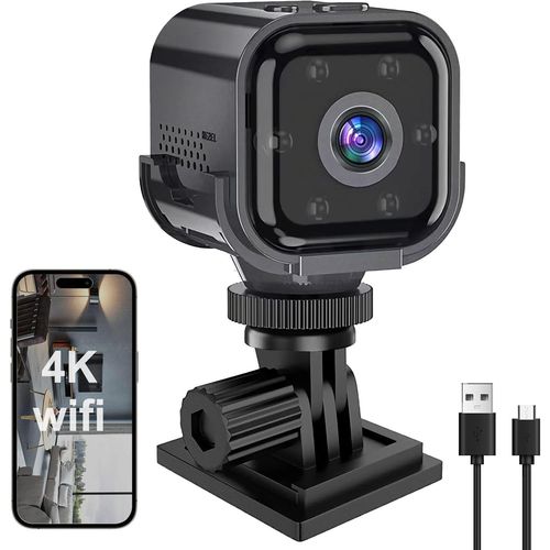 Hamiltion-Mini Camra Espion 1080p Hd, Mini Camra De Surveillance Wifi Intrieure  Camra De Scurit Compacte Avec Vision Nocturne, Dtecteur De Mouvement Et Audio Bidirectionnel