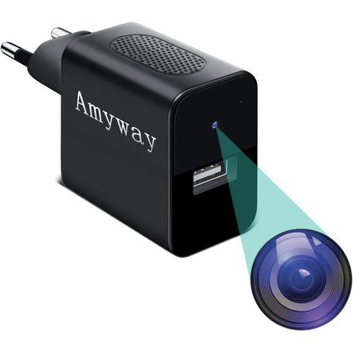 Hamiltion-Mini Camras De Surveillance 32 Go 1080p Portable Usb Mini Camra De Surveillance Avec Vision Nocturne Infrarouge/Dtecteur De Mouvement Multi-Voies