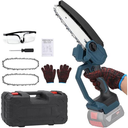 Hamiltion-Mini Trononneuse lectrique Sans Fil De 6 Inch Avec Moteur Sans Balais, Petite Scie  Chane Portable Compatible Avec Bosch Gba 18 V Batterie, Scateur De Coupe De Branches D'arbre (Sans B