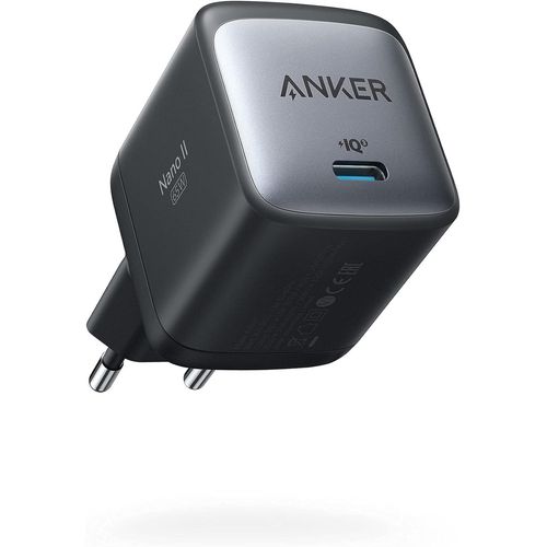 Hamiltion-Nano Ii Chargeur Usb-C 65 W Avec Puissance De Charge Rapide, Technologie Gan Ii, Compatible Avec Macbook Pro/Air, Galaxy S20/S10, Iphone 15/Pro, Ipad Pro, Pixel (Noir)