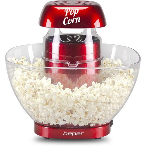 Hamiltion-P101Cud052 Machine A Pop Corn  Air Chaud-Machine Pop Corn Avec Bol  Popcorn Extractible Sans Graisse Ni Huile Rouge