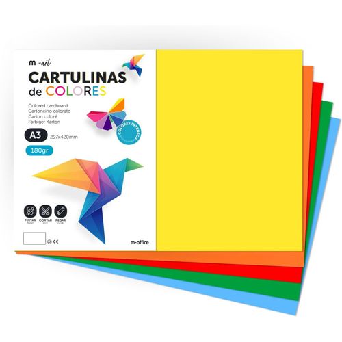 Hamiltion-Papier Cartonn De Couleur,Papier A3,Feuilles Colores 180 G,Carton Assorti Couleurs Intenses,Idal Pour L'artisanat,Imprimer Vos Documents Et Dessins Cratifs  (50h,Surt. Intense)