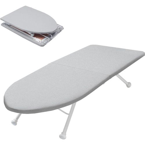 Hamiltion-Petite Planche  Repasser Pliable Avec Fonction Pliante, Peu Encombrante, Mini Planche  Repasser Pliable Avec Pieds Antidrapants, Pour Une Utilisation  La Maison, 98 X 31 Cm, Grise