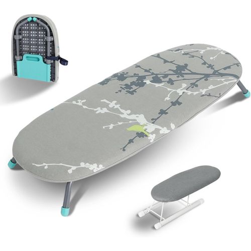 Hamiltion-Petitie Planche  Repasser Pliante Avec Mini Table  Repasser  Manchons, Housse Rsistante  La Chaleur Et Pieds De Table Antidrapants Pour Un Usage Domestique Et En Voyage, 8131Cm, Moti