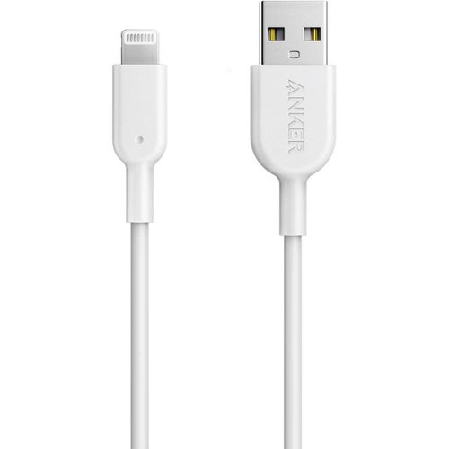 Hamiltion-Powerline Ii Cble Lightning Vers Usb Rsistant Certifi Mfi Pour Iphone Xs/Xs Max/Xr/X/8/8 Plus/Se/7/7 Plus/6S/6/6 Plus/5S/5/Ipad Pro-Blanc