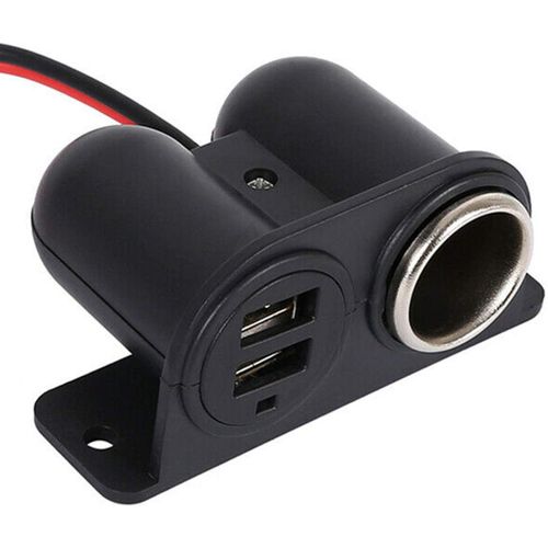 Hamiltion-Prise Allume Cigare Usb 12 V 24v, 3.1a Rpartiteur Allume-Cigare Avec Double Prise D'alimentation Usb, Pour Voiture, Camion, Camping-Car, Tlphone, Port Usb, Etc.