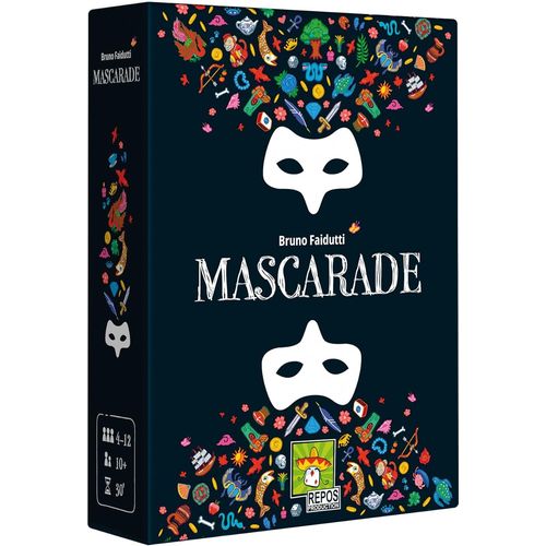 Hamiltion-Repos Production | Mascarade-Nouvelle Version | Jeu De Socit |  Partir De 10 Ans | 4  12 Joueurs | 30 Minutes, Noir