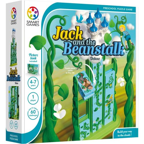 Hamiltion-Smart Games-Jack & The Beanstalk, Preschool Puzzle Game With 60 Challenges, 4-7 Years