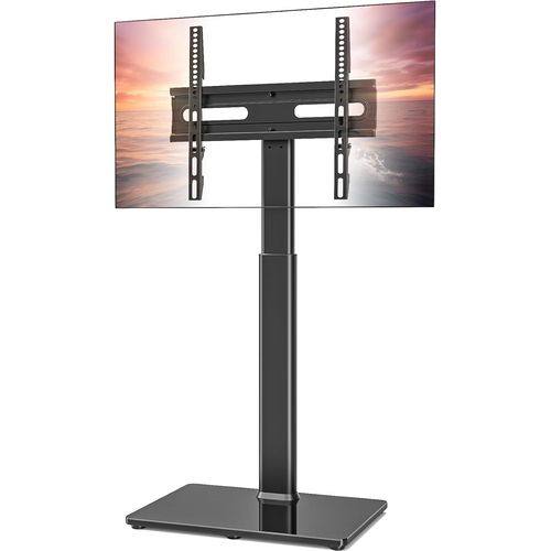 Hamiltion-Support Tv Universel Au Sol Avec Support Pivotant  80 Degrs Rglable En Hauteur Et Design Peu Encombrant Pour La Plupart Des Tlviseurs Lcd Led Oled De 27  65 Pouces, Parfait Pour Coin