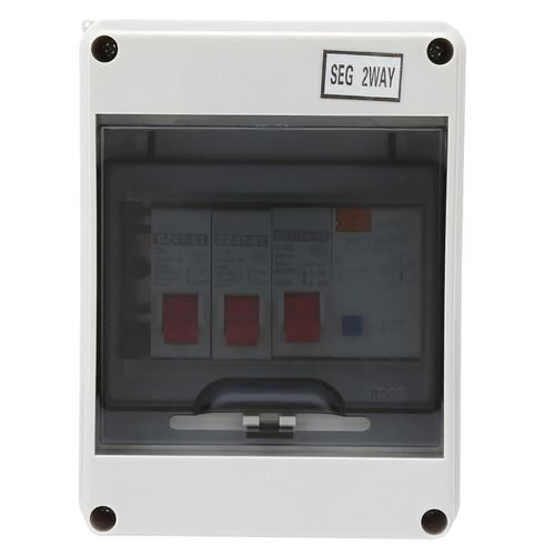 Hamiltion-Unit De Consommation 40a 30ma Rcd 2mcb 6a16a, Unit De Consommation De Caravane De Garage  2 Voies De Protection Ip65, Largement Utilise Dans Les Garages, Caravanes, Dpendances