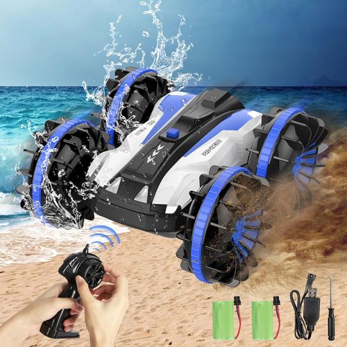 Hamiltion-Voiture Telecommand Enfant Amphibie Tout Terrain, Rc Mini Voiture Tlcommande Radiocommande Etanche Rc Stunt, Jouet Vhicule Enfants Garon Cadeau D'Anniversaire Fille 3-12 Ans, G03060R