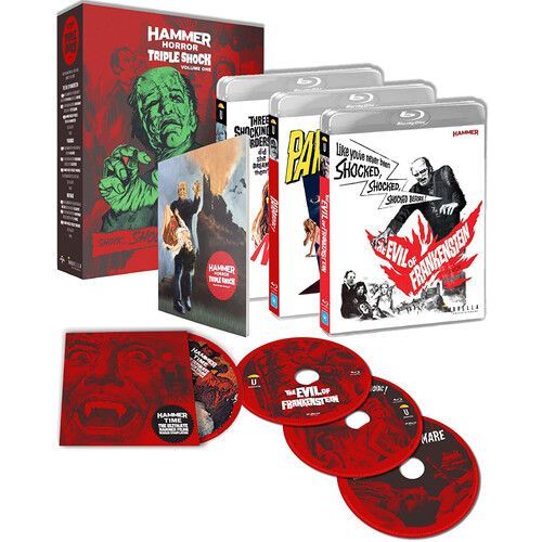 Hammer Triple Shock Collection Volume 1: The Evil Of Frankenstein / Paranoiac / Nightmare [Blu-Ray] Australia - Import